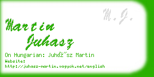 martin juhasz business card